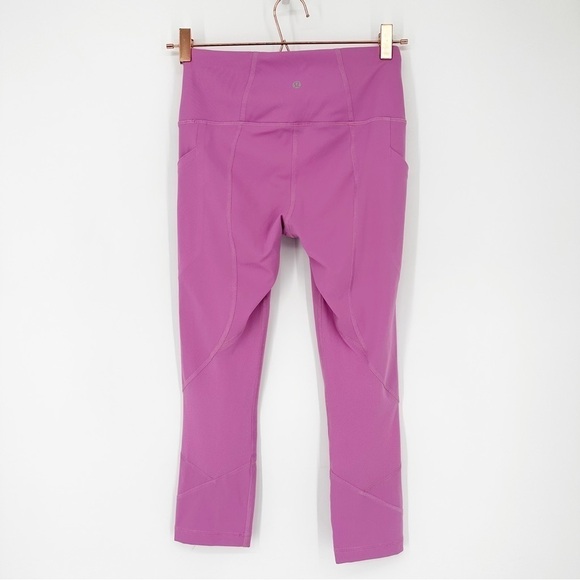 Lululemon Pace Rival High-Rise Crop 22" Magenta Glow - Picture 4 of 6